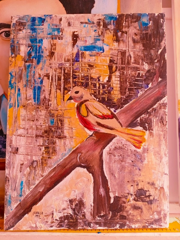 Tableau Oiseau sur Branche