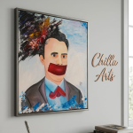 Portrait Homme au Silence Rouge