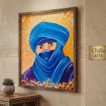 Portrait Touareg Bleu