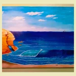 Tableau Paysage Marin Falaise et Vague