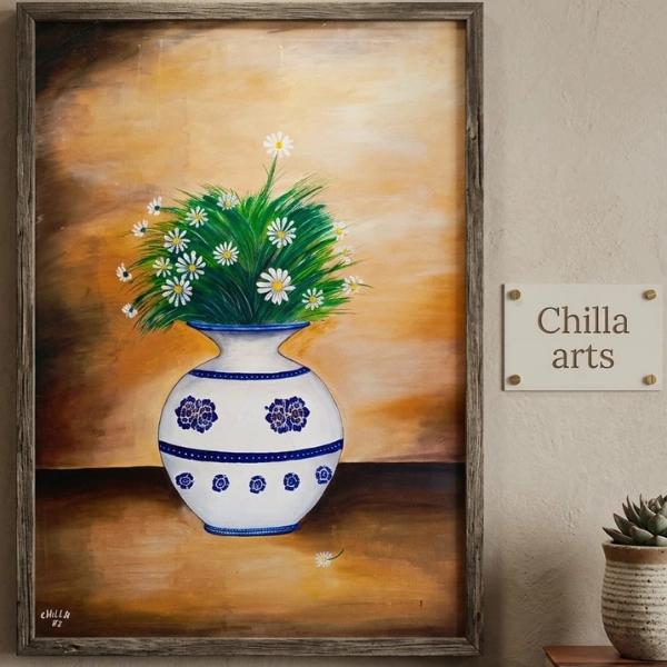 tableau-vase-fleurs-blanches-artisanat